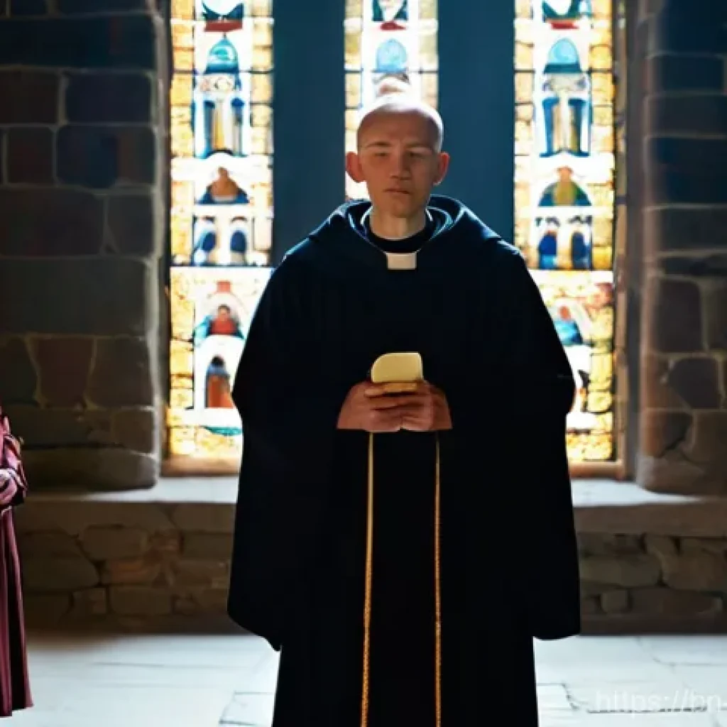 가톨릭 교회 음악의 기원 - **Prompt Title: The Echoes of Gregorian Chant**
    **Image Prompt:** A serene and atmospheric depic...