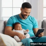 Home 13 가톨릭과 현대 윤리 문제 - **Prompt:** A cozy and brightly lit indoor scene featuring a young family. A mother and father are s...